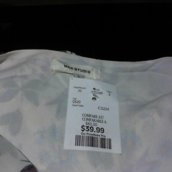 Max Studio polyester chiffon knee-length short sleeve dress. - Picture 5 of 5